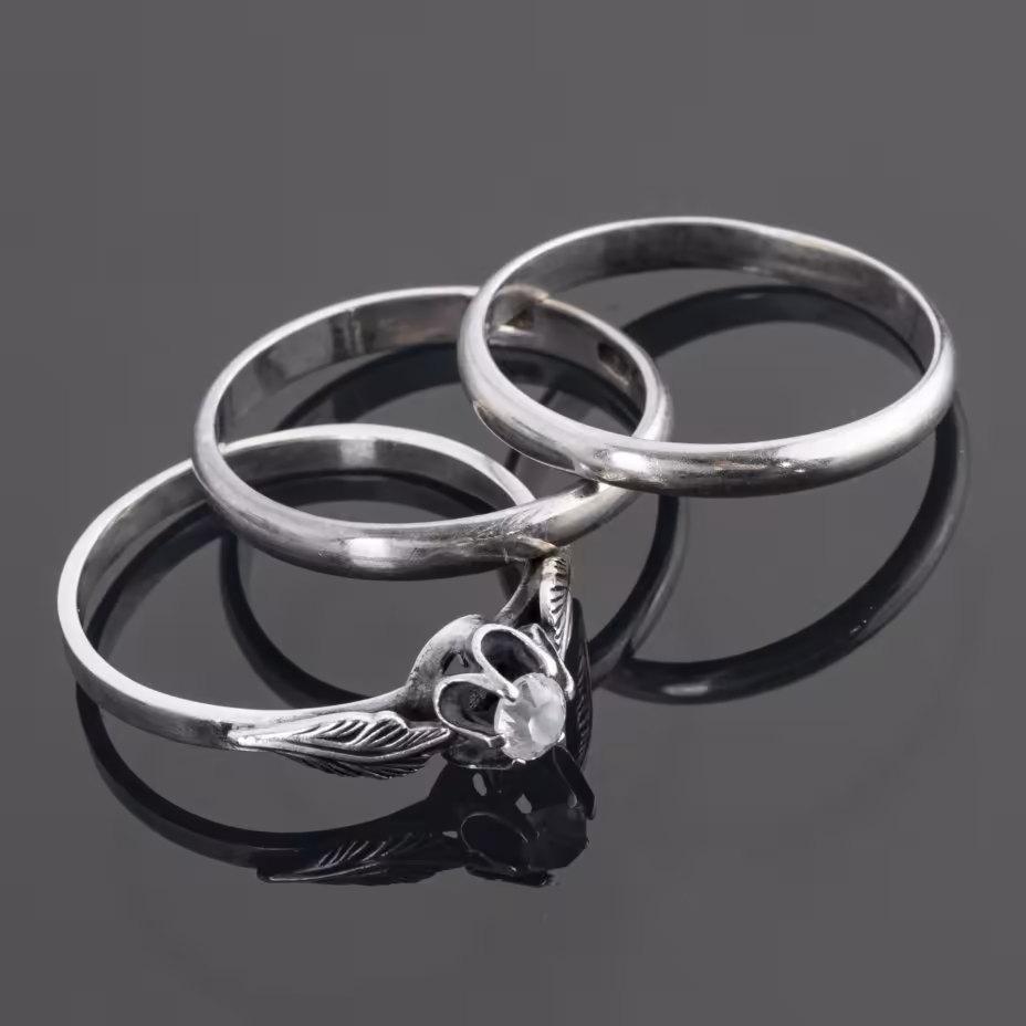 Комплект из трех колец