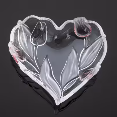 Вазочка (конфетница) в форме сердца, Walther Glas