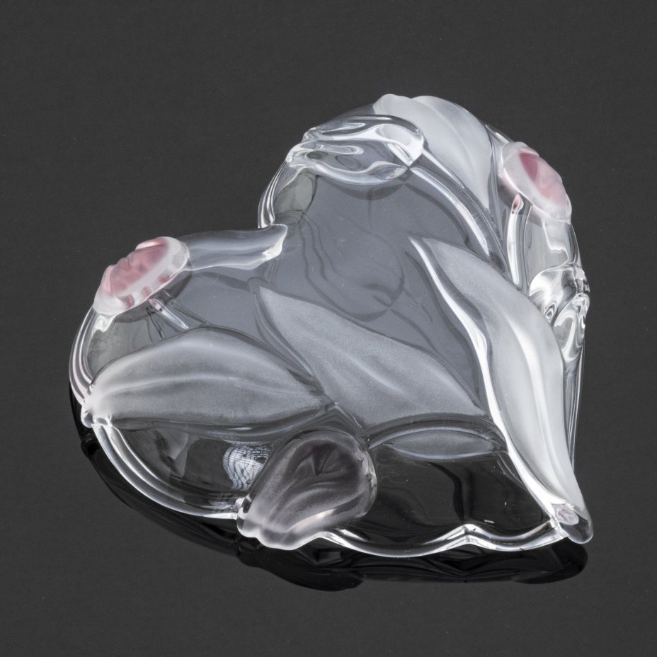Вазочка (конфетница) в форме сердца, Walther Glas