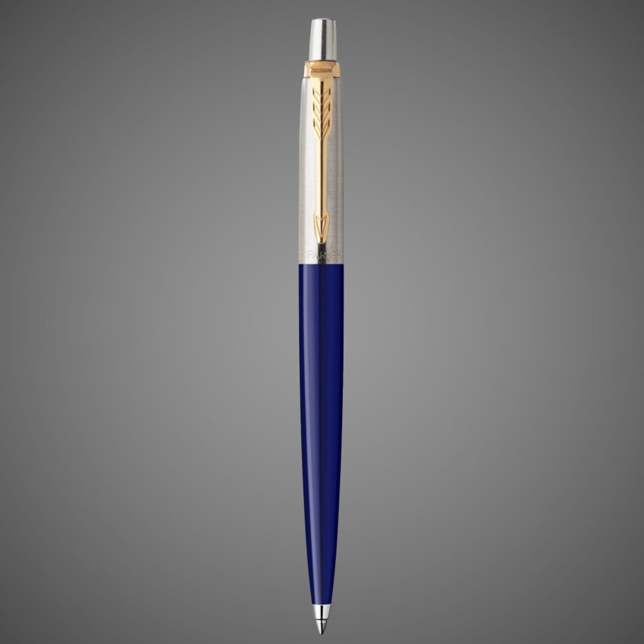 Подарочный набор:Parker Jotter K160, цвет: Blue/GT, стержень: M, цвет чернил: blue и Ежедневник синий недатированный, Металлы: латунь, металл, пластик