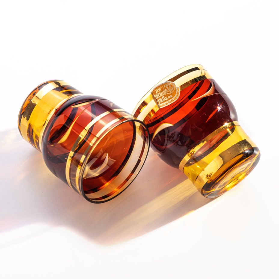 Набор для напитков из штофа и 6 стопок с цветочным декором, Bohemia Crystal (Bohemia Glass)
