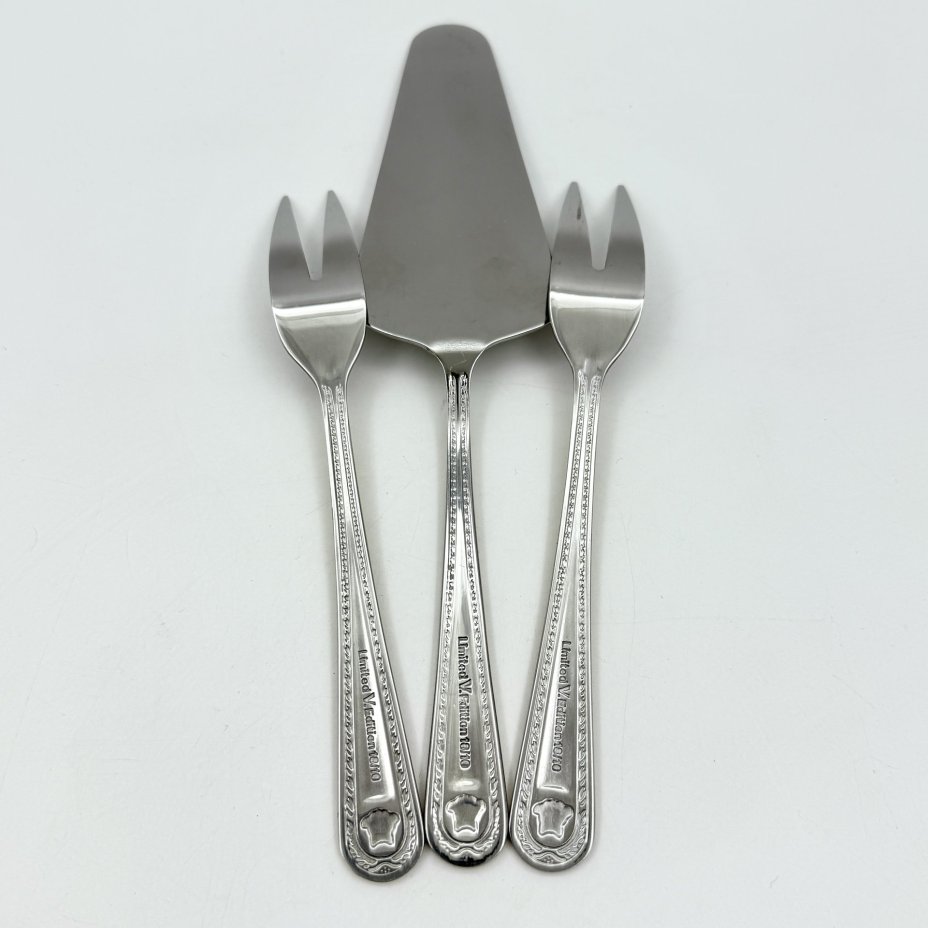 Набор из трех предметов "Versace" (лопатка для торта и две вилки для лимона)