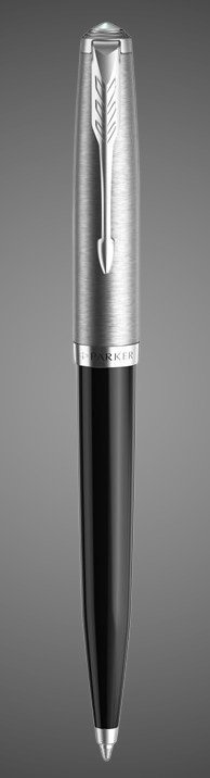 Шариковая ручка Parker 51 CORE BLACK CT, стержень: M, цвет чернил: black, в подарочной упаковке., Металлы: нержавеющая сталь, палладий, смола акриловая