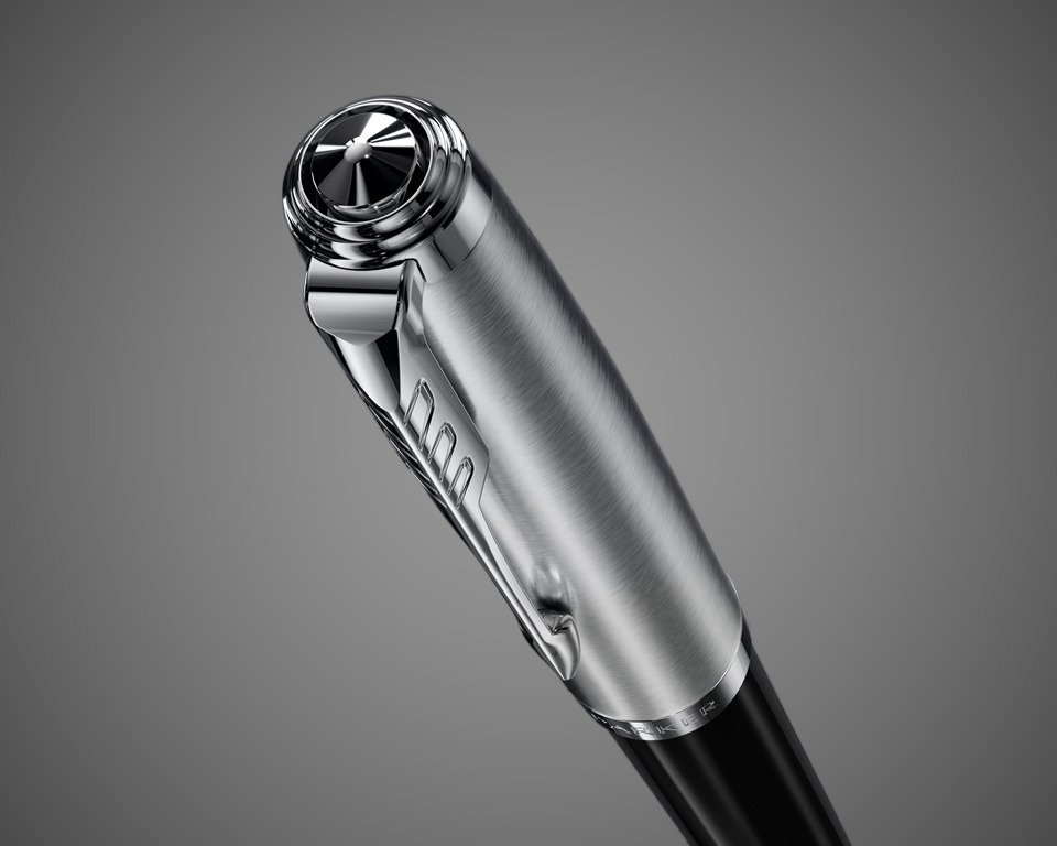 Шариковая ручка Parker 51 CORE BLACK CT, стержень: M, цвет чернил: black, в подарочной упаковке., Металлы: нержавеющая сталь, палладий, смола акриловая