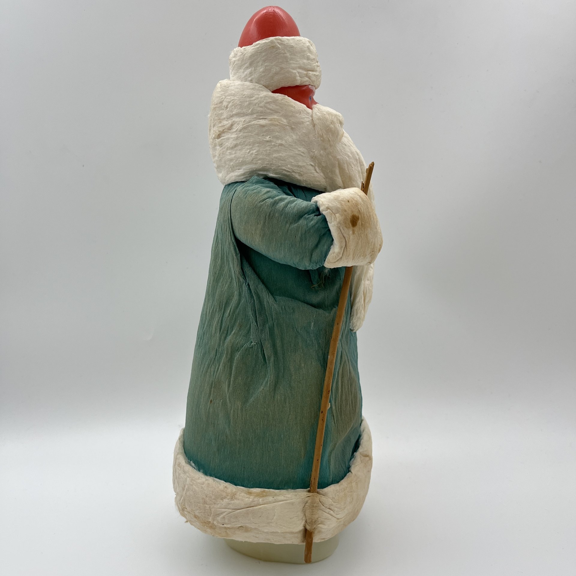 Игрушка подставная под ёлку "Дед Мороз", пластик, вата, роспись, СССР, 1950-1960 гг.