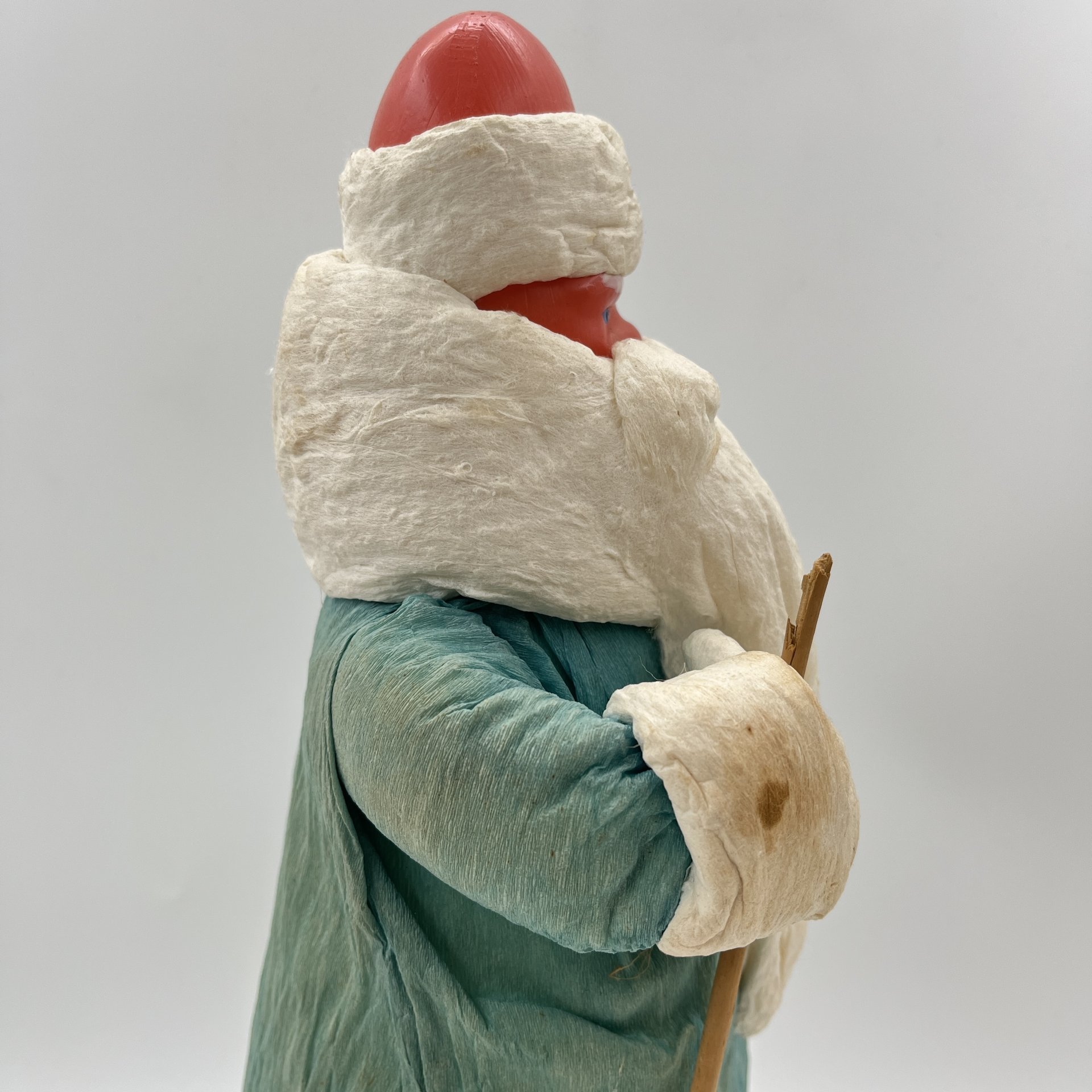 Игрушка подставная под ёлку "Дед Мороз", пластик, вата, роспись, СССР, 1950-1960 гг.