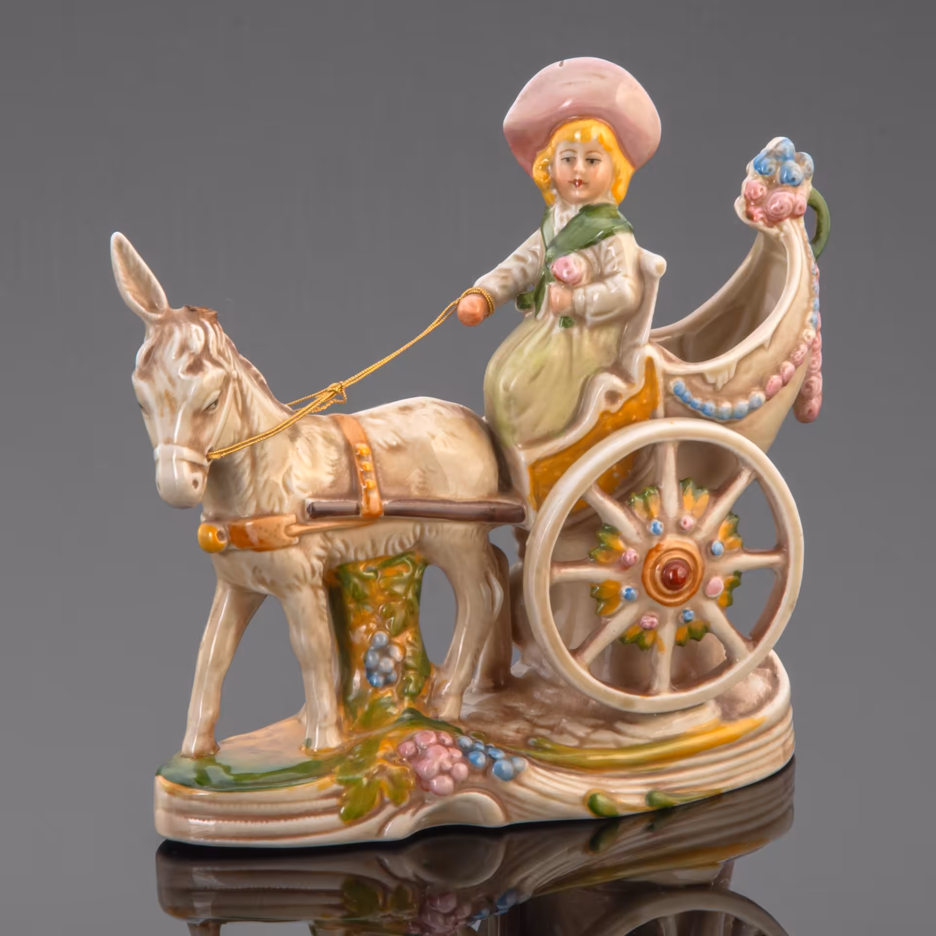 Статуэтка "Повозка", VEB Porzellanfiguren Lippelsdorf (Липпельсдорф)