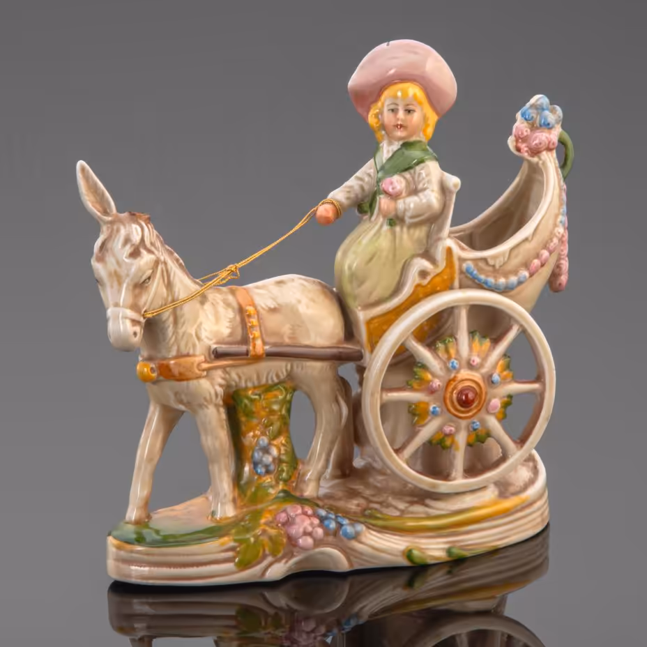 Статуэтка "Повозка", VEB Porzellanfiguren Lippelsdorf (Липпельсдорф)