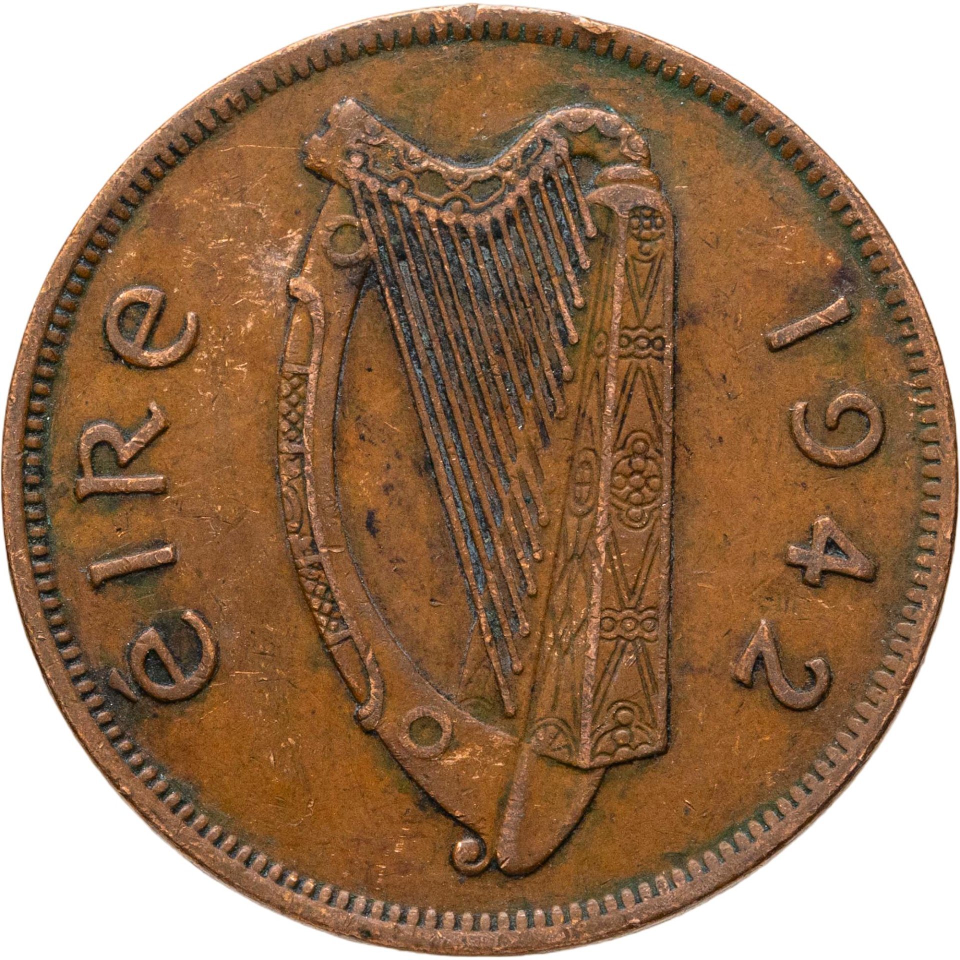 Ирландия 1 пенни (penny) 1942