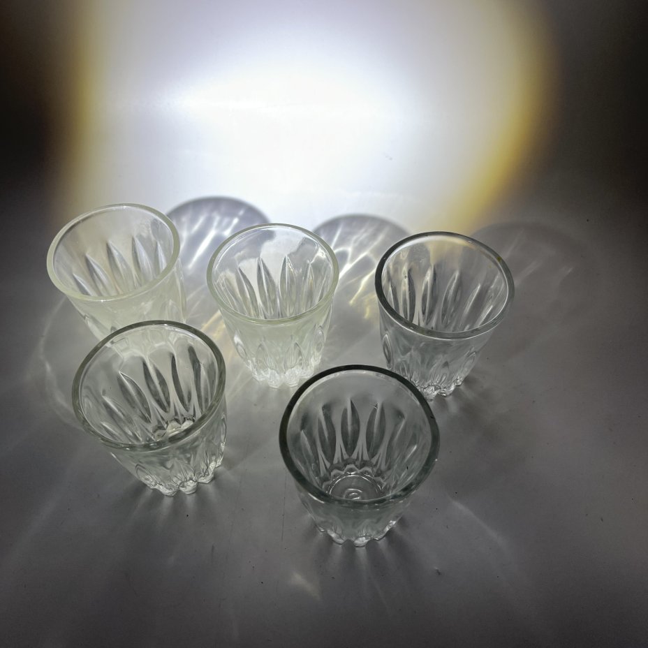 Набор из 5 стопок с рельефным декором