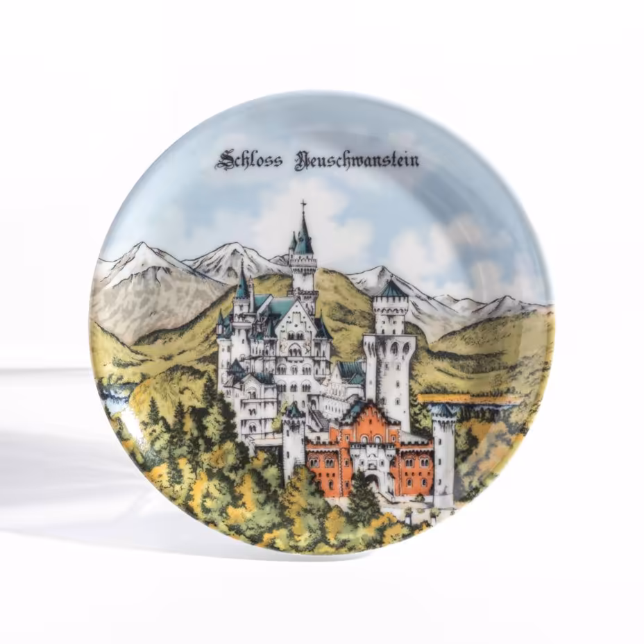 Тарелочка сувенирная "Schloss Neuschwanstein", Schrobenhausen