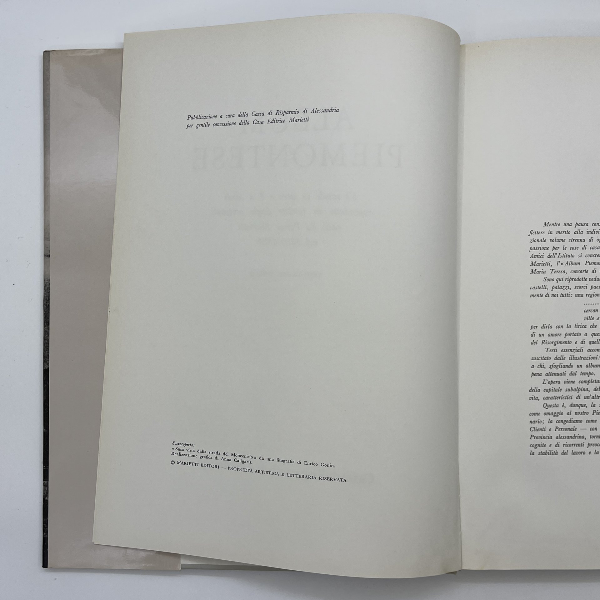 Альбом "Piemontese", Cassa di Risparmio di Alessandria, суперобложка, бумага, печать, Италия, 1981 г.