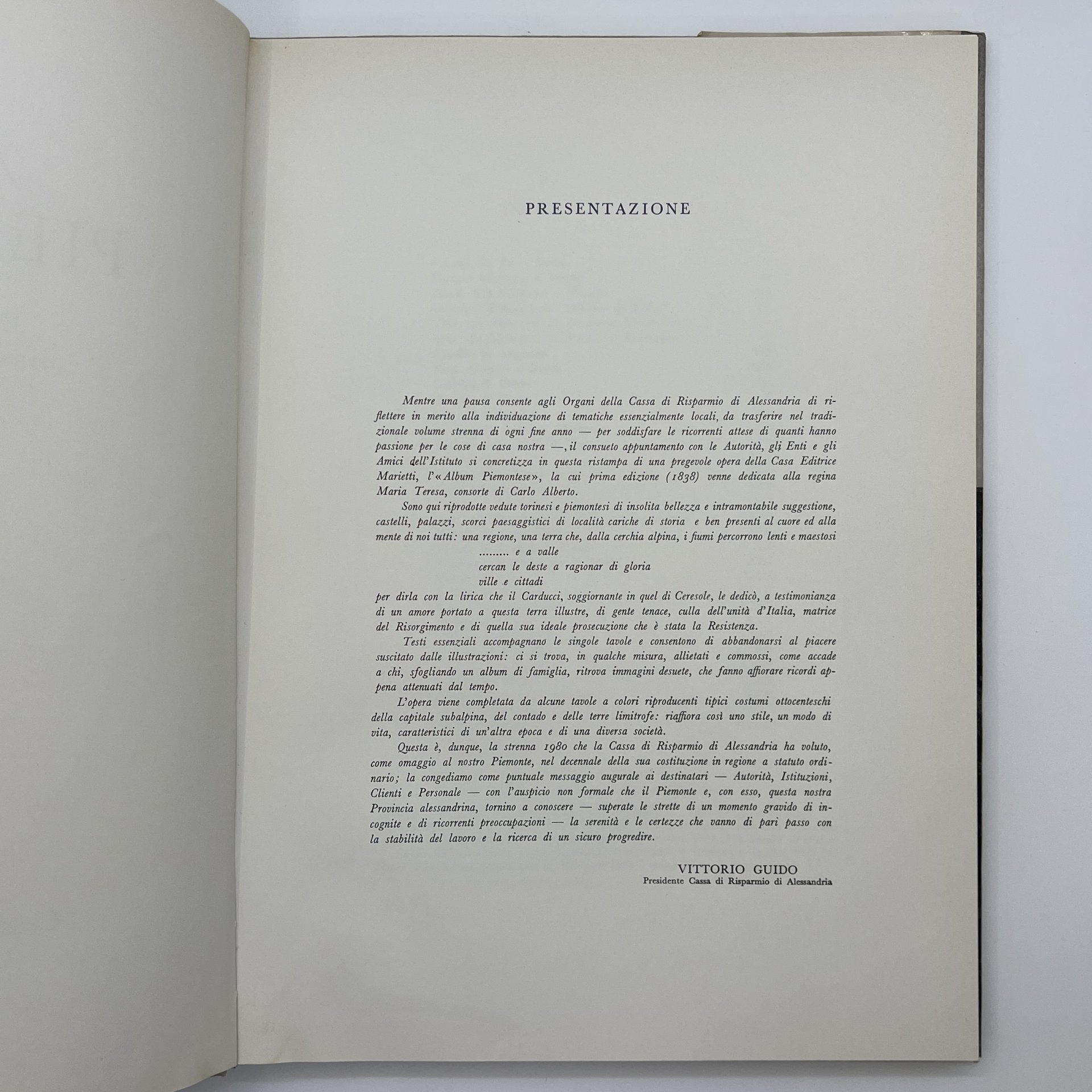 Альбом "Piemontese", Cassa di Risparmio di Alessandria, суперобложка, бумага, печать, Италия, 1981 г.