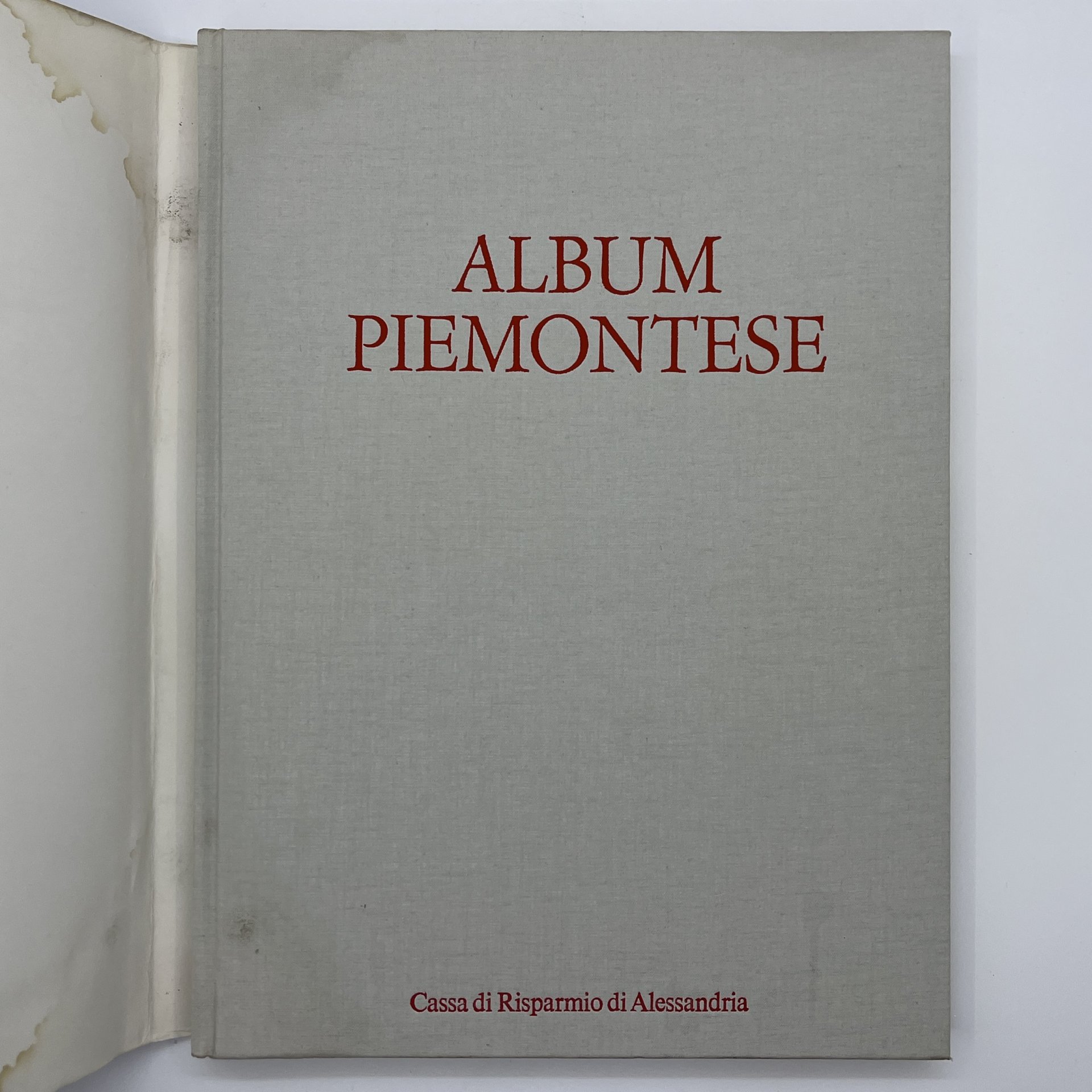 Альбом "Piemontese", Cassa di Risparmio di Alessandria, суперобложка