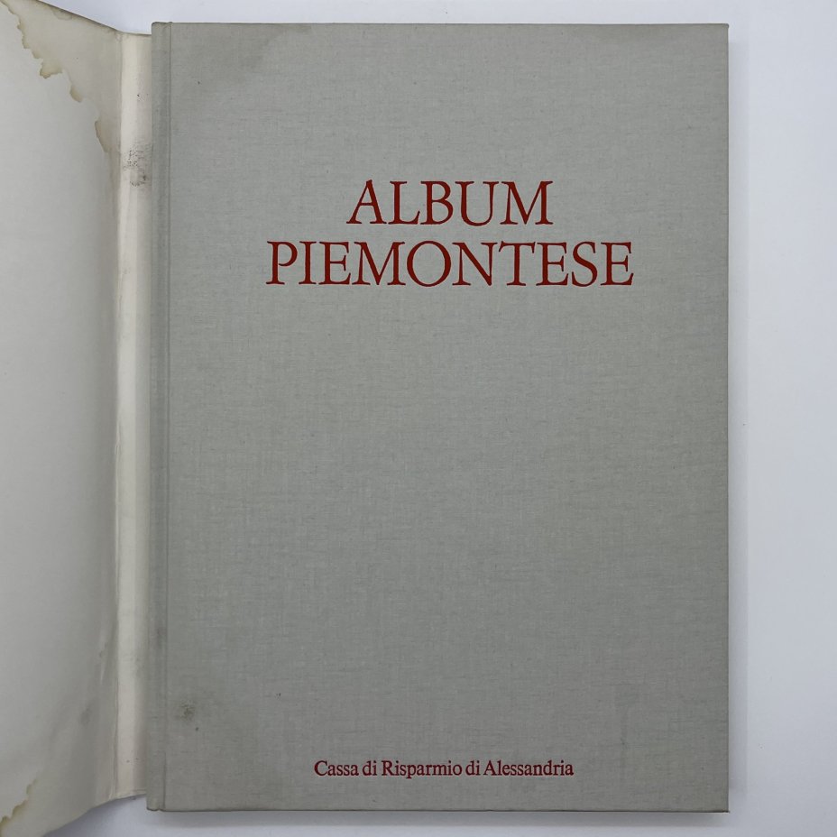 Альбом "Piemontese", Cassa di Risparmio di Alessandria, суперобложка