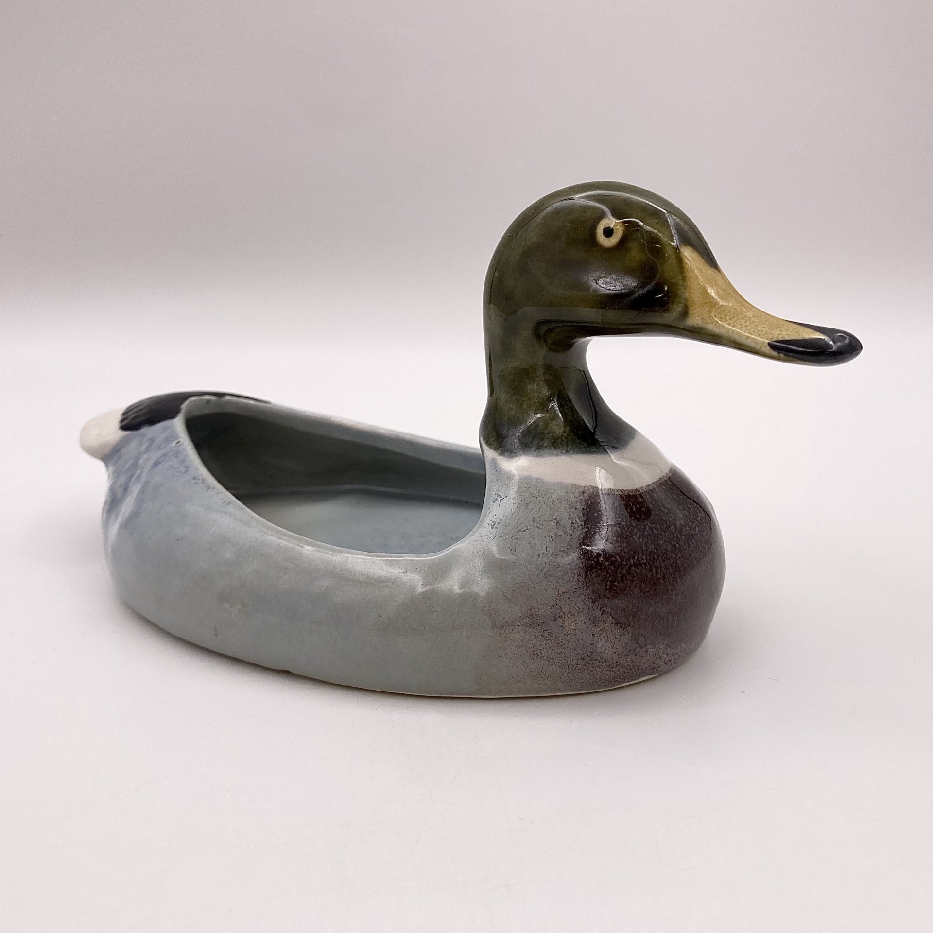 Лоток для мелочей "Утка", фаянс, роспись, Европа, 1980-2000 гг.