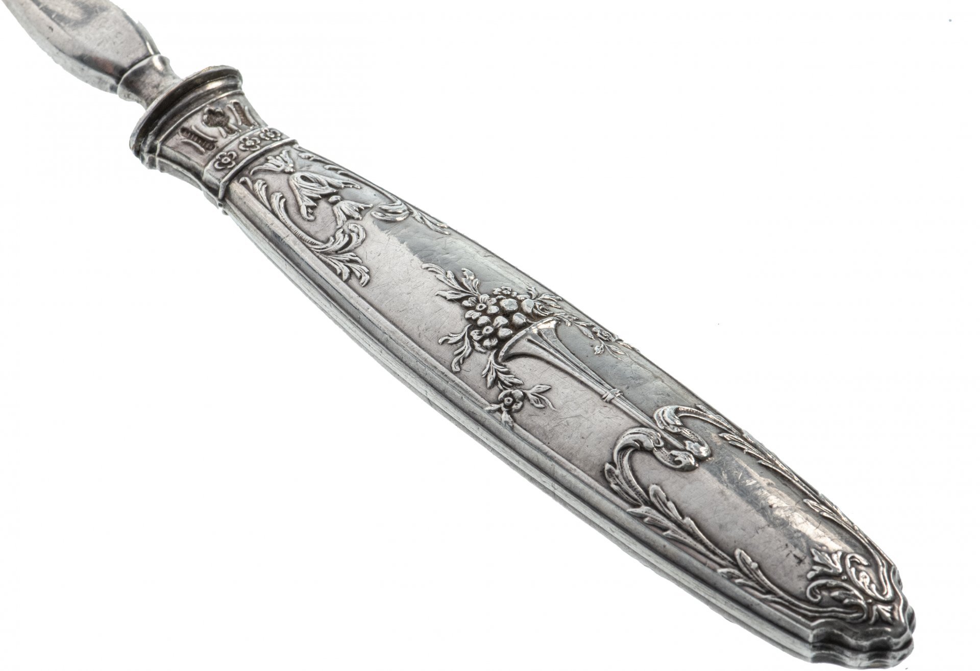 Набор сервировочный для подачи рыбы, серебро 950 пр., Франция, 1900-1930 гг.