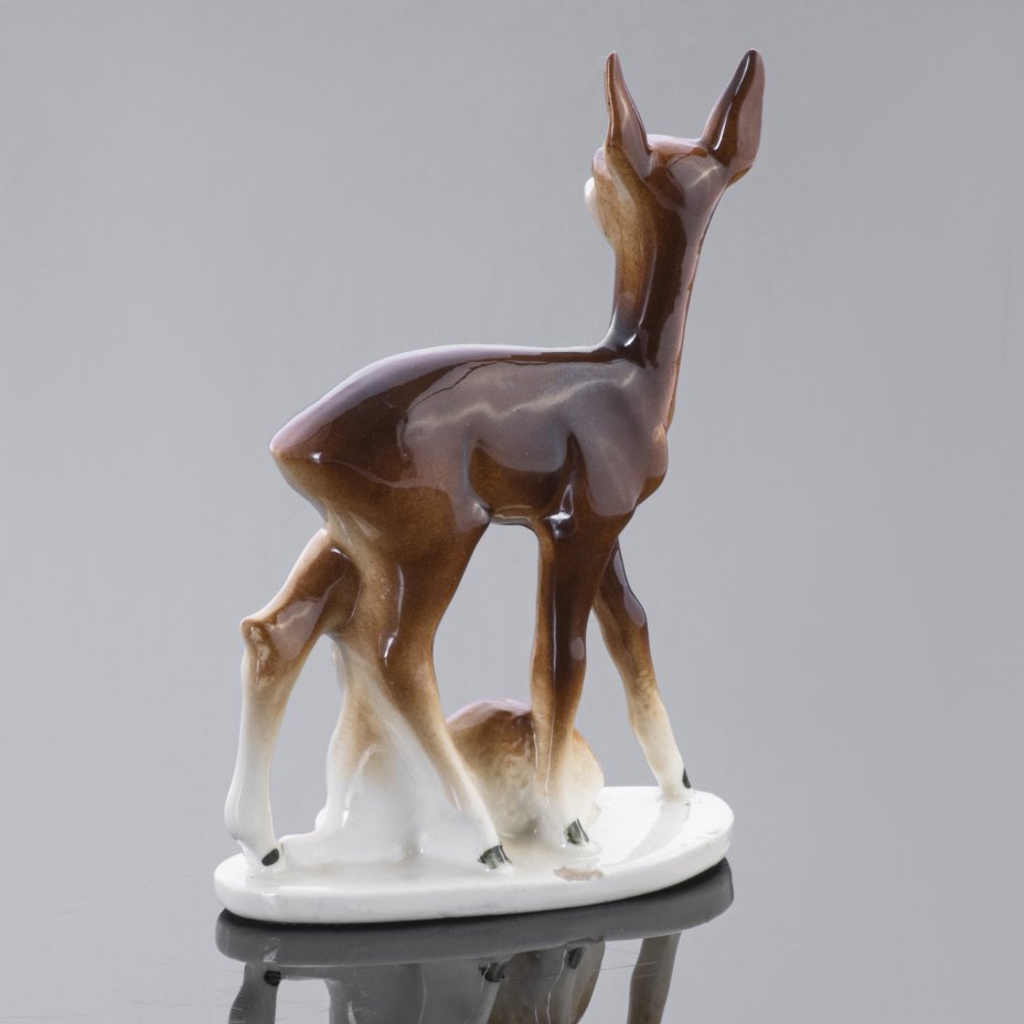 Статуэтка "Лань с детенышем", Carl Scheidig
