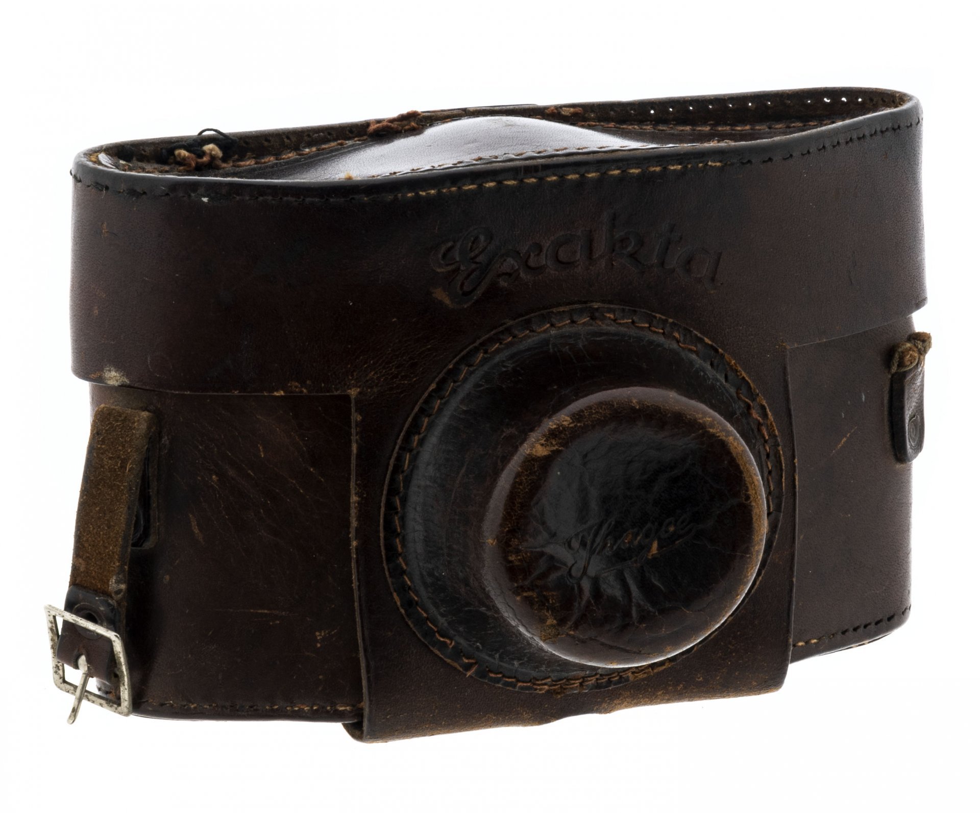 Фотоаппарат пленочный "Exacta Jhagee" c объективом "Carl Zeiss Jena" в оригинальном кофре, металл, стекло, кожа, Exacta, Германия, 1936-1951 гг., Ihagee
