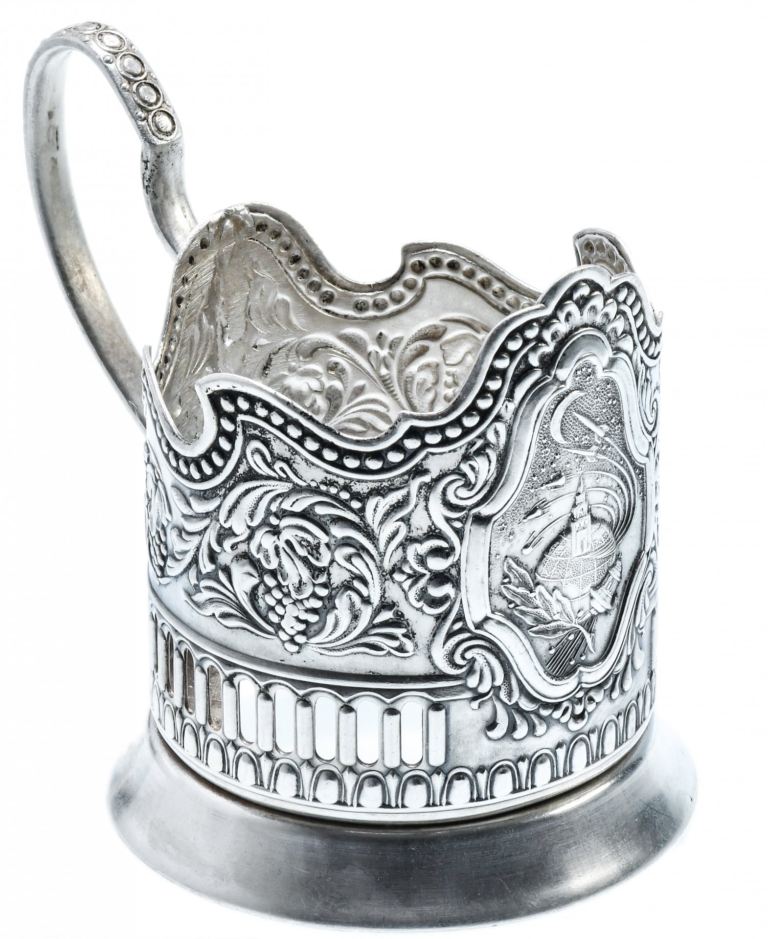 Подстаканник "Советский космос" Кольчугино 1957-1962 гг