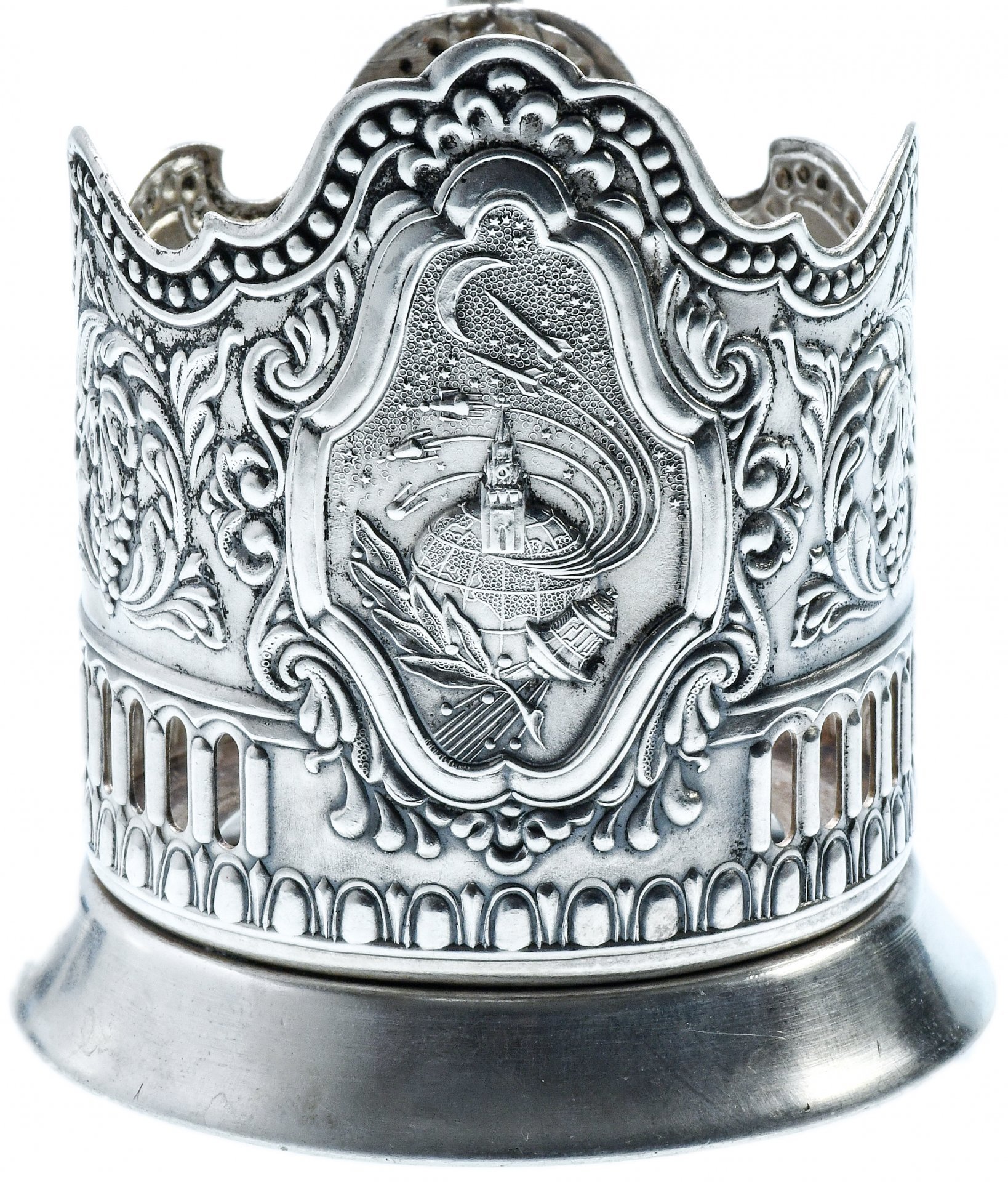 Подстаканник "Советский космос" Кольчугино 1957-1962 гг