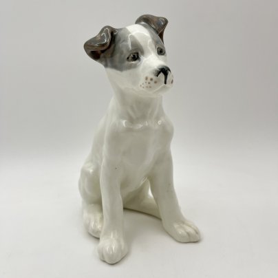 Статуэтка "Собака" ("Щенок дога"), скульптор Гуревич Е. М., фаянс, роспись, Конаковский фаянсовый завод им. М.И. Калинина (ЗиК Конаково), СССР, 1962-1991 гг.