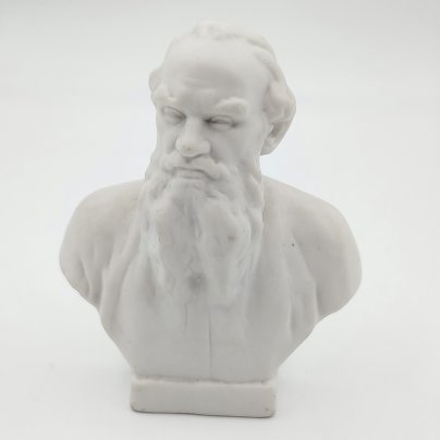 Бюст "Л.Н. Толстой", скульптор В.И. Сычев, Опытный завод «Фарфор» при ГИКИ