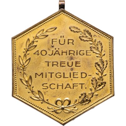 Знак почета ветеранской организации "Ассоциация воинов Нижней Австрии" за 40 лет верной службы, томпак