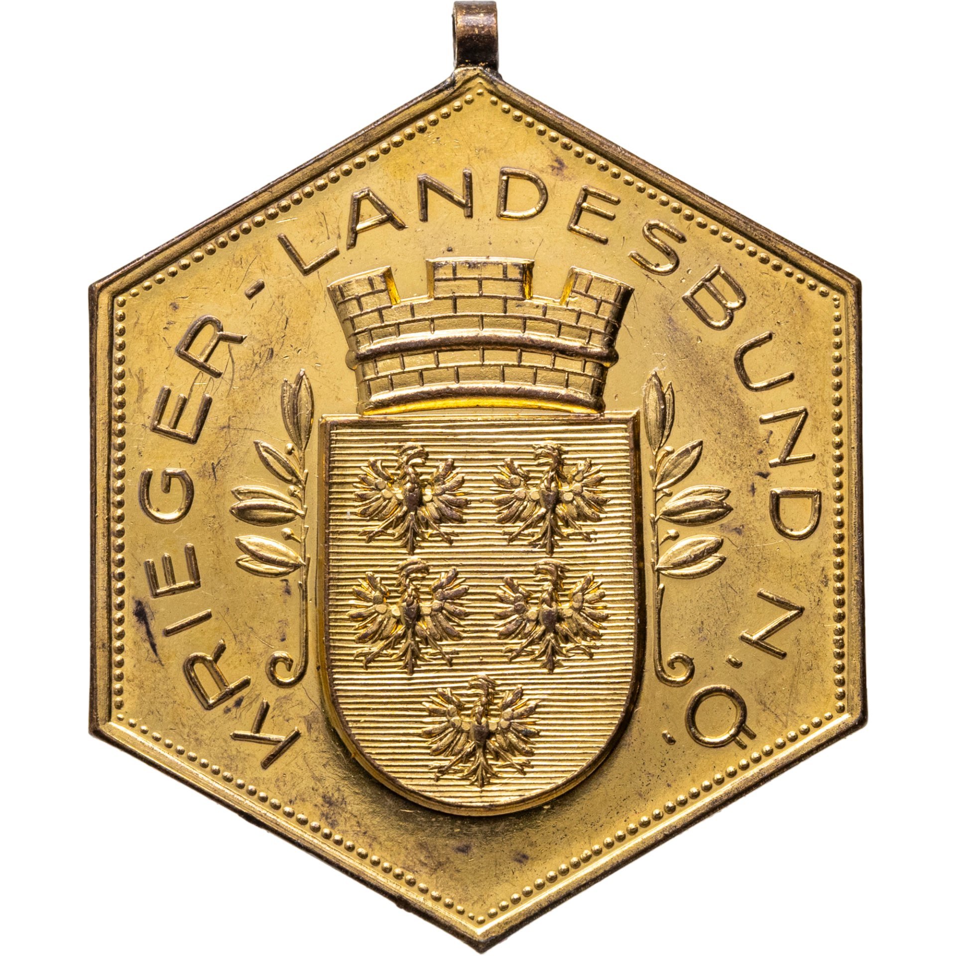 Знак почета ветеранской организации "Ассоциация воинов Нижней Австрии" за 40 лет верной службы, томпак