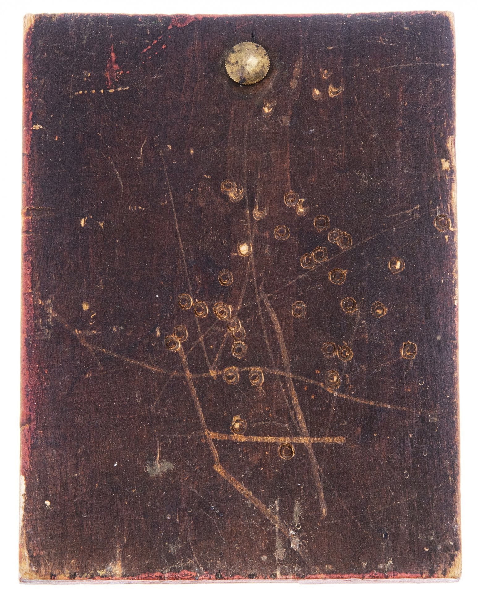 Икона "Иоанн Богослов в молчании", дерево, масло, Российская Империя, 1850-1900 гг.
