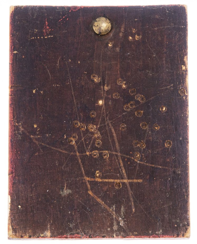 Икона "Иоанн Богослов в молчании", дерево, масло, Российская Империя, 1850-1900 гг.