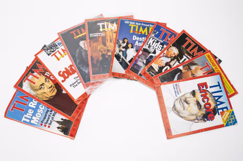 Набор из 10 журналов "Time"