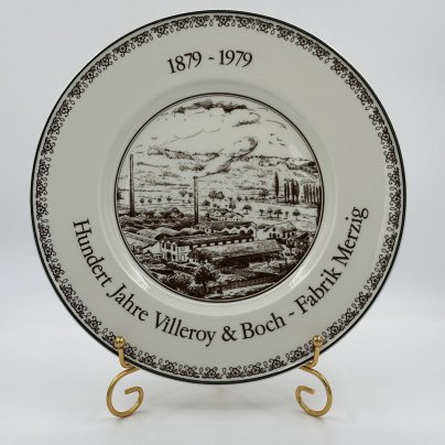 Тарелка настенная, юбилейная "Hundert Jahre Villeroy&Boch - Fabrik Merzig 1879-1979" (Столетие фабрики Виллерой и Бох в Мерциге), Villeroy & Boch
