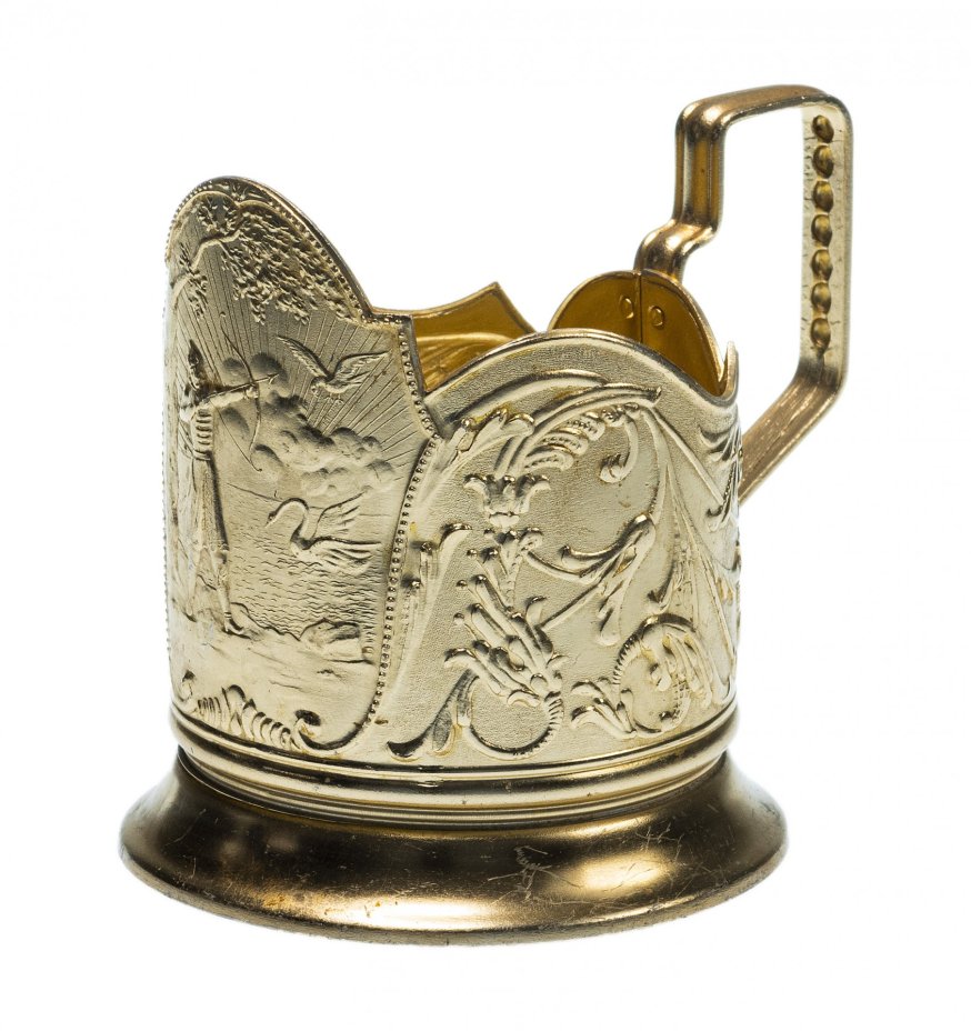 Подстаканник "Царевна - лебедь", алюминий, СССР, 1960-1990 гг.