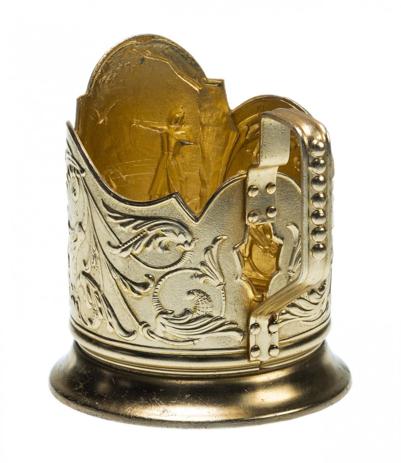 Подстаканник "Царевна - лебедь", алюминий, СССР, 1960-1990 гг.