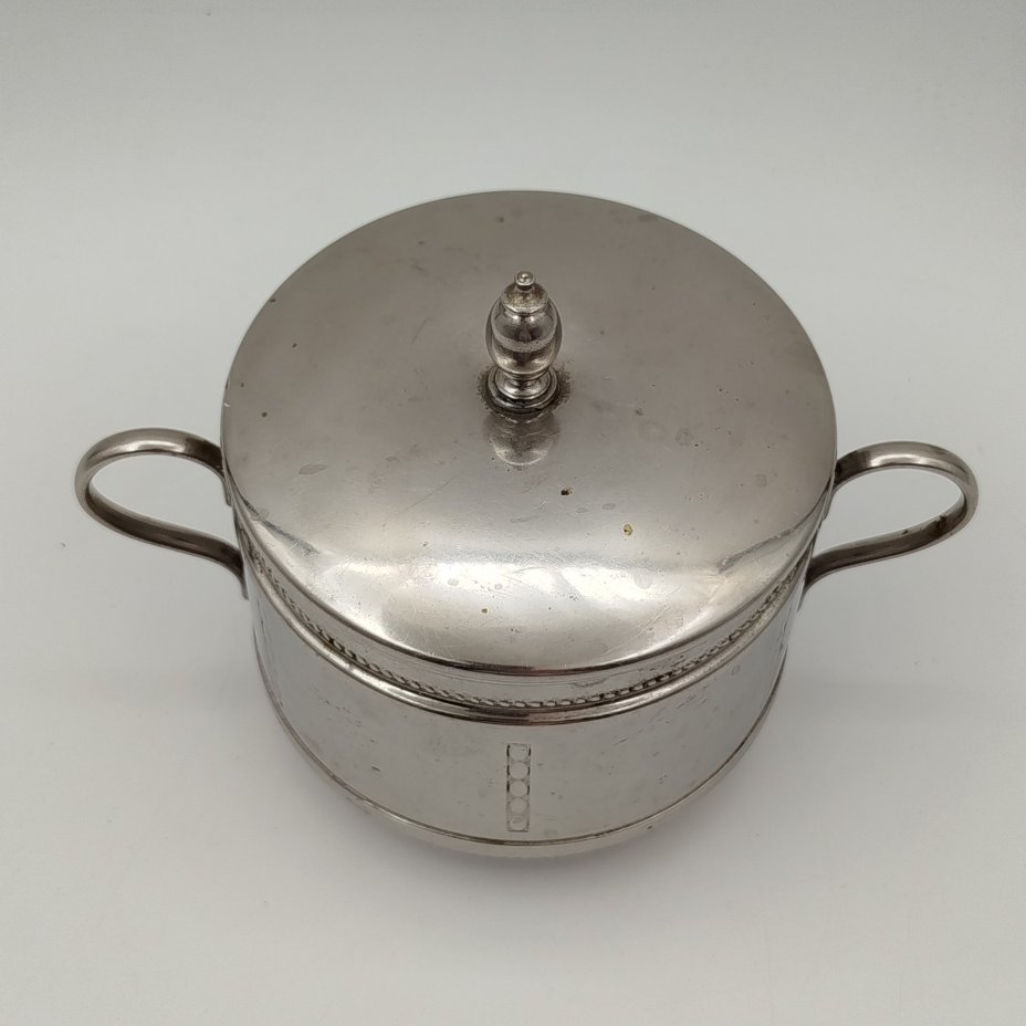 Сахарница в классическом стиле, металл, Württembergische Metallwarenfabrik (WMF), Германия, 1900-1930 гг.