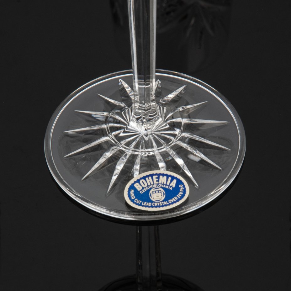 Набор из шести бокалов в оригинальной коробке, Bohemia Crystal (Bohemia Glass)