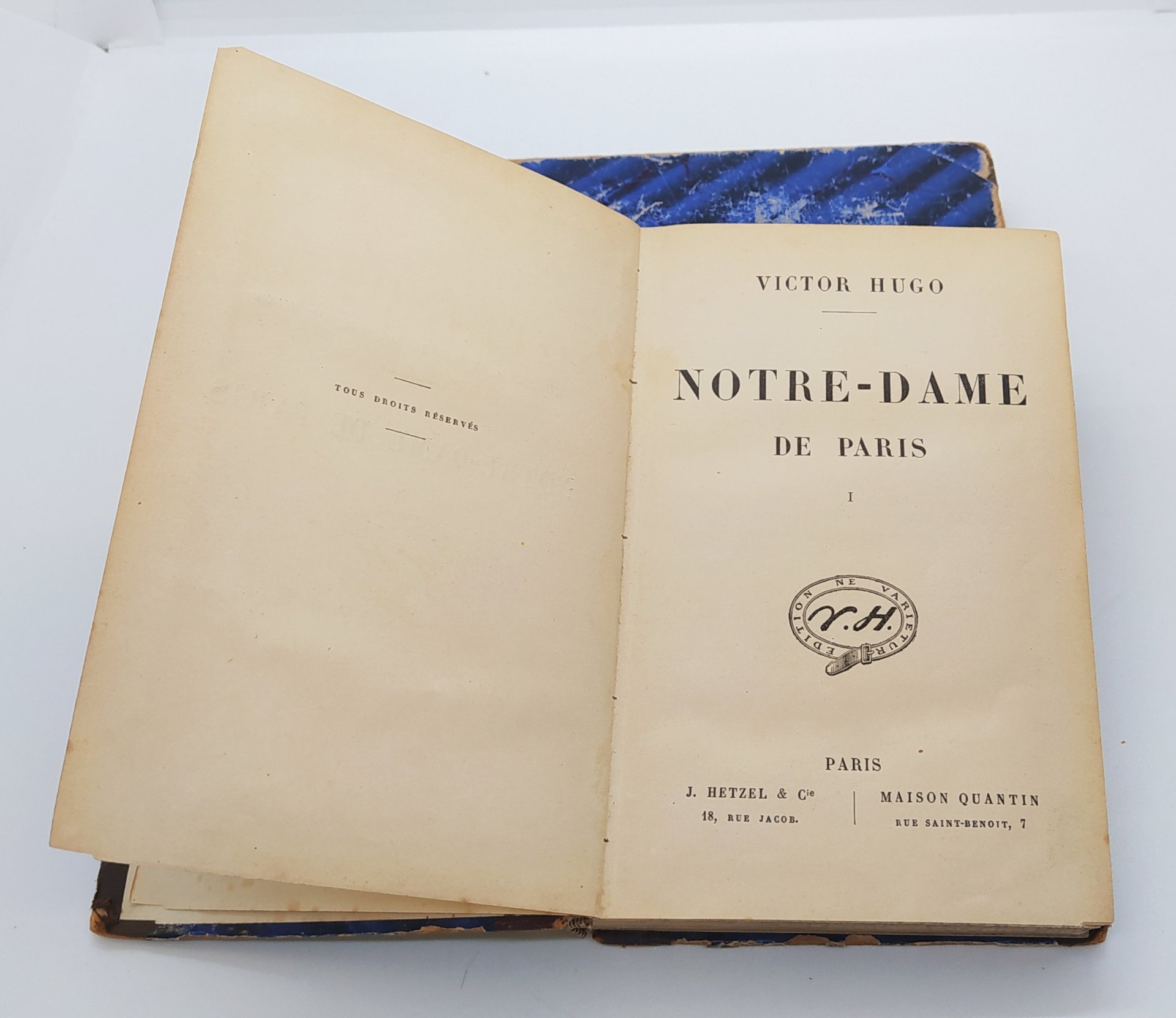 Victor Hugo «Notre-Dame de Paris» (2 тома), Издательство «J.Hetzel et Cie»