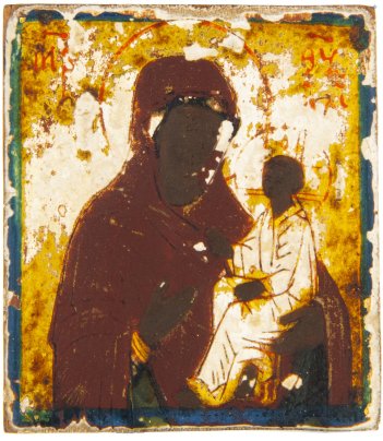 Икона "Смоленская Божия Матерь", дерево, темпера, Российская Империя, 1850-1864 гг.
