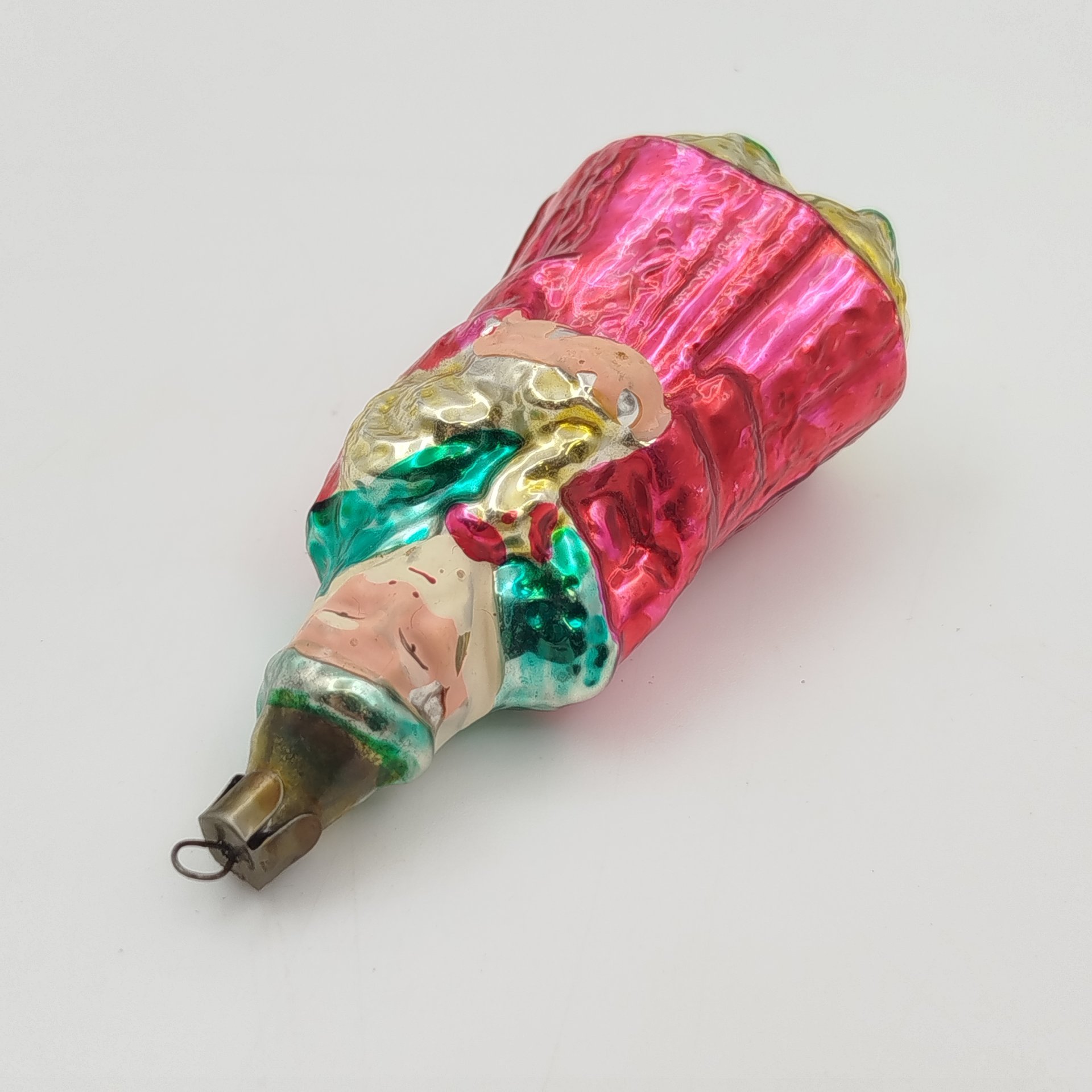 Игрушка елочная "Звездочет (Волшебник с петухом)", стекло, роспись, СССР, 1950-1970 гг.