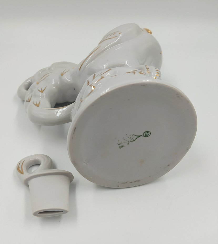 Штоф "Петух", фарфор, золочение, Городницкий фарфоровый завод, СССР, 1960-1970 гг., Городницкий фарфоровый завод