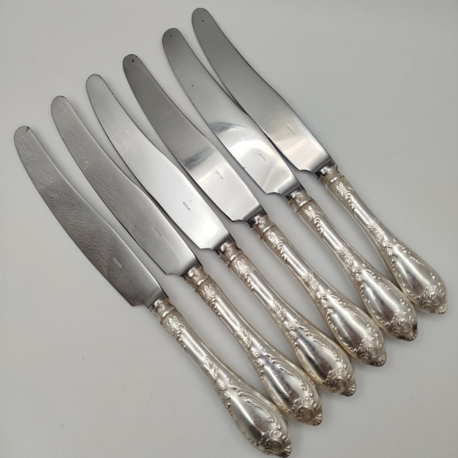 Набор из 6-ти ножей с растительным декором