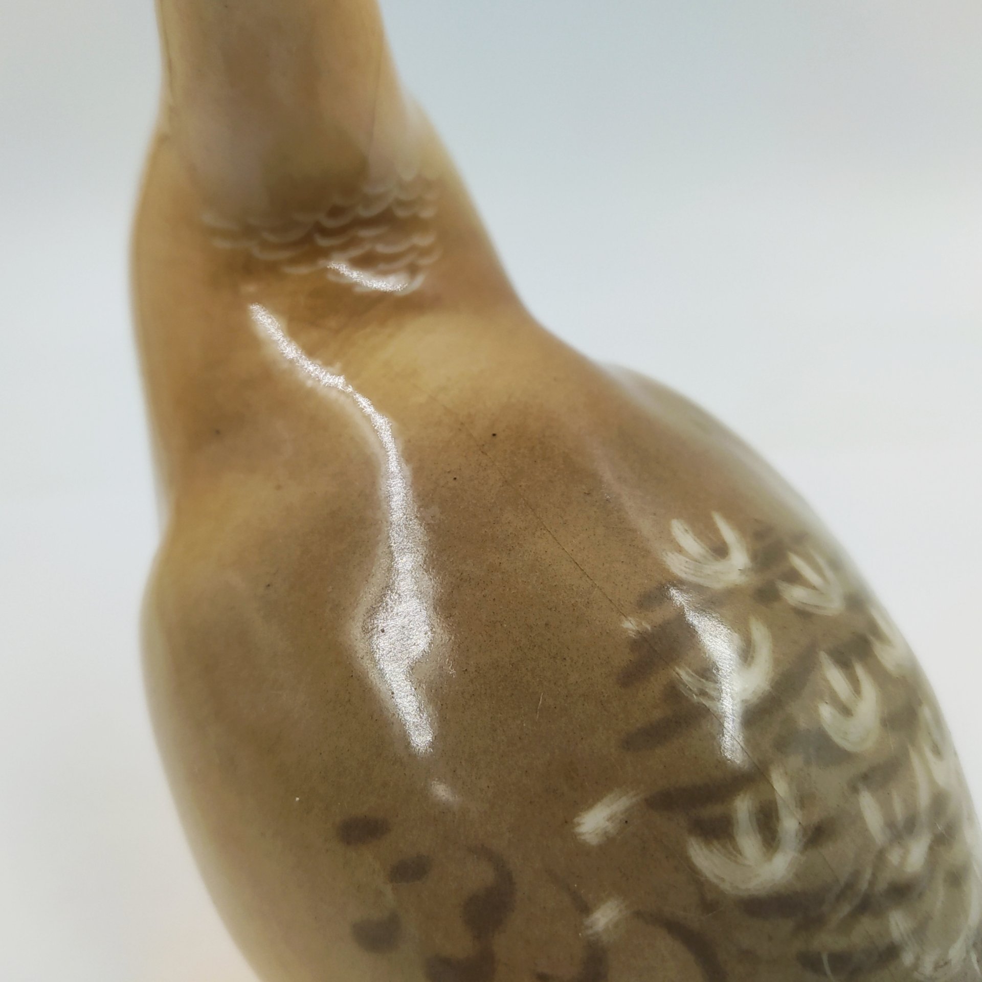 Статуэтка "Куропатка", скульптор П.П. Веселов, фарфор, роспись, Ленинградский фарфоровый завод (ЛФЗ), СССР, 1970-1992 гг.