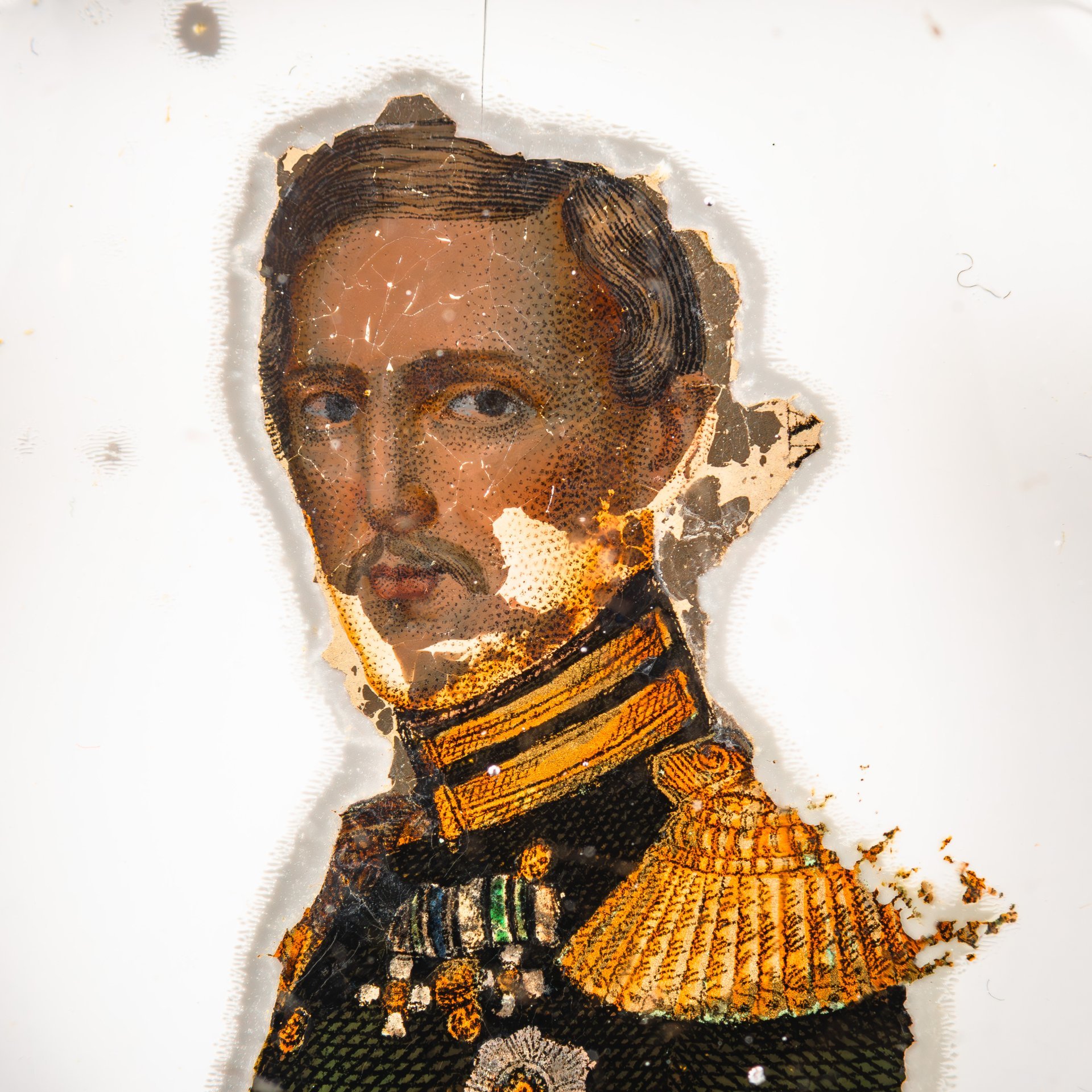 Пресс-папье с портретом Великого князя Константина Николаевича (копия литографии 1854 года)