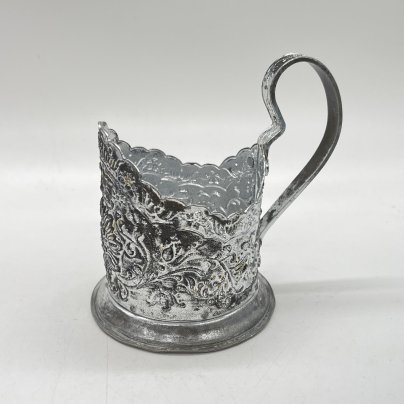 Подстаканник "Цветок", металл, Ленэмальер (Ленинградский эмальер), СССР, 1950-1975 гг.