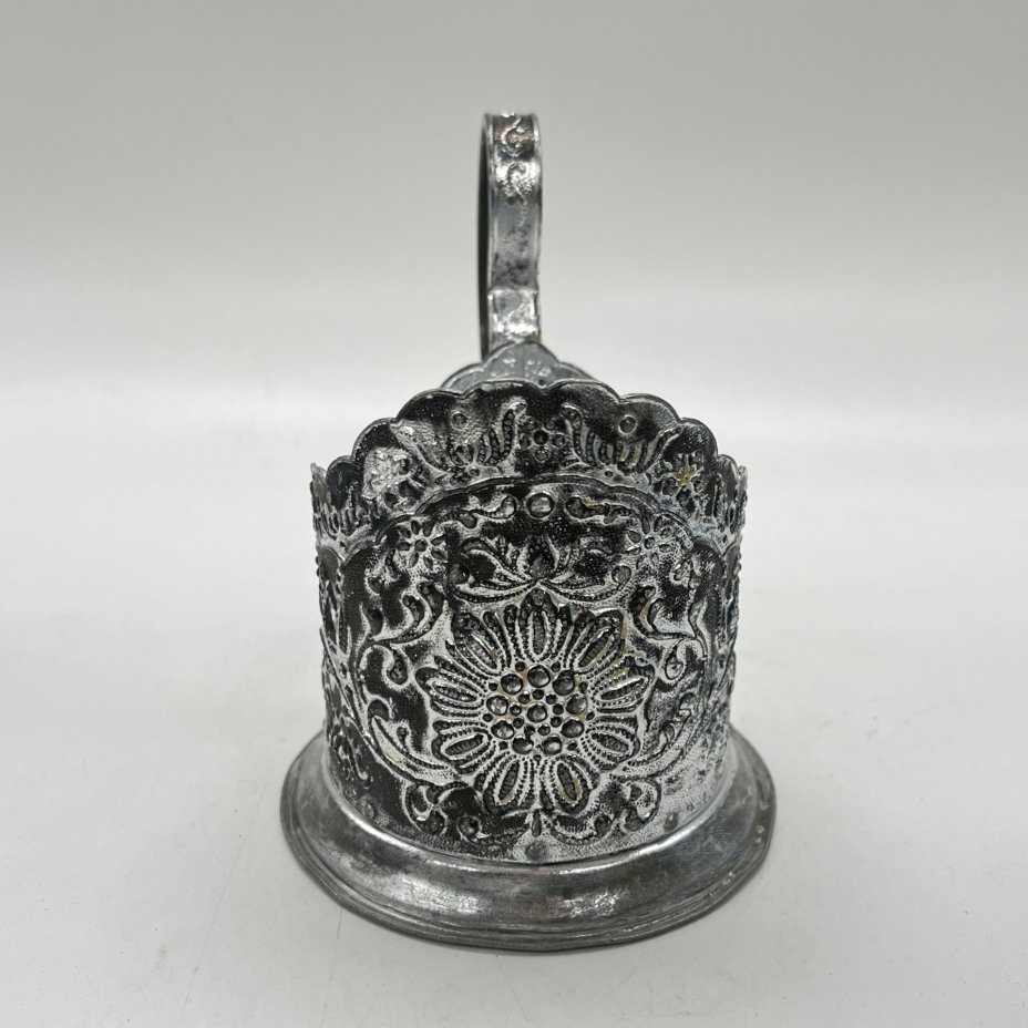 Подстаканник "Цветок", металл, Ленэмальер (Ленинградский эмальер), СССР, 1950-1975 гг.