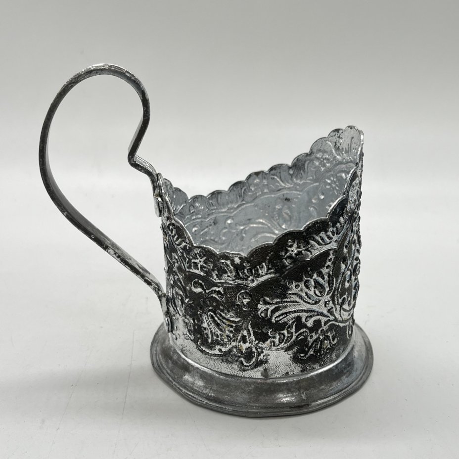 Подстаканник "Цветок", металл, Ленэмальер (Ленинградский эмальер), СССР, 1950-1975 гг.