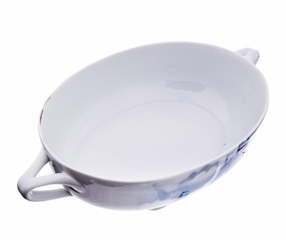 Супница с блюдом-подставкой из серии "Old dutch", фарфор, роспись, мануфактура "Rosenthal", Германия, 1891-1906 гг., Rosenthal (Розенталь)