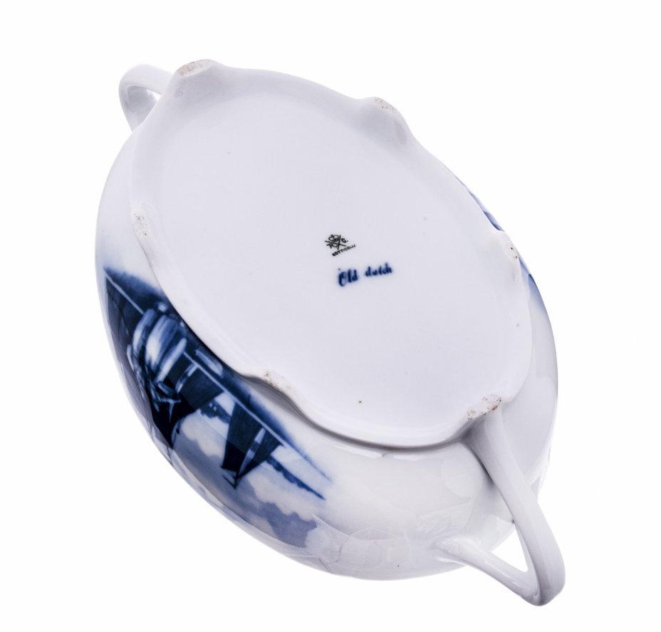 Супница с блюдом-подставкой из серии "Old dutch", фарфор, роспись, мануфактура "Rosenthal", Германия, 1891-1906 гг., Rosenthal (Розенталь)