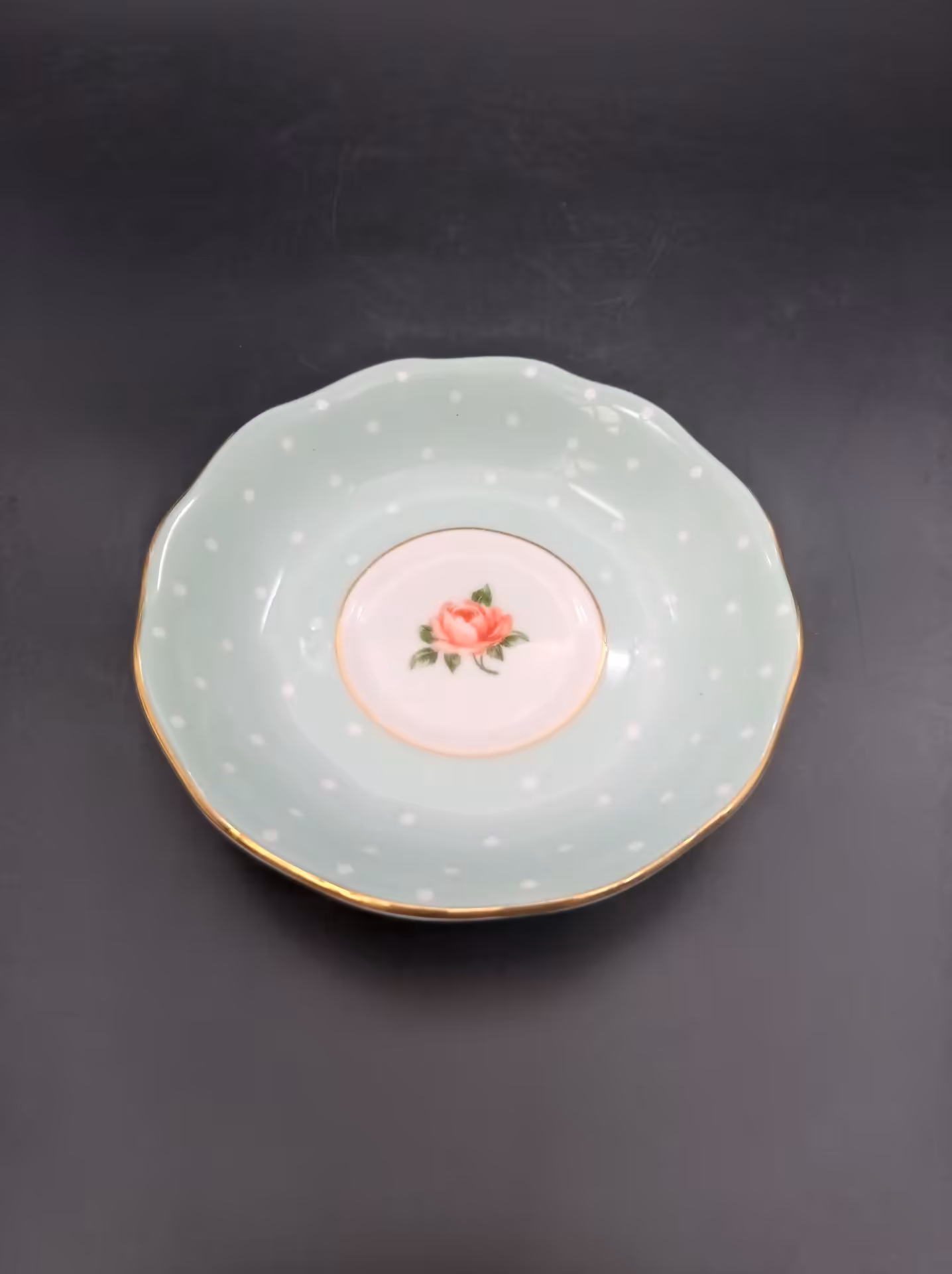 Блюдце с цветочным декором Polka Rose, Royal Albert
